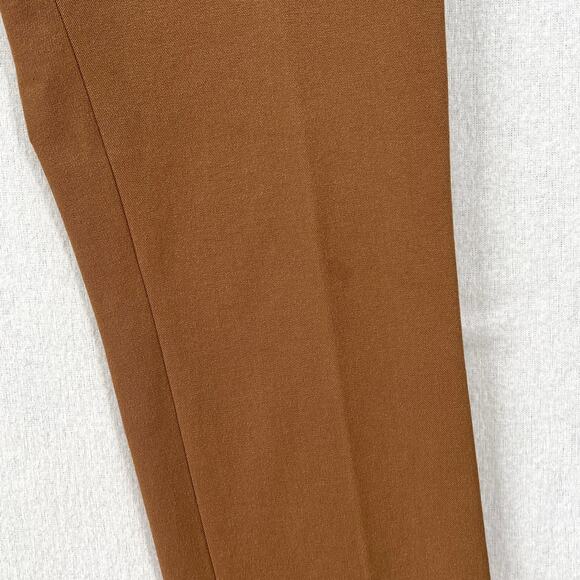 JOSEPH Zoom Gabardine Stretch Trouser Pants Womens 4 Camel Tan Slim Straight Leg - Picture 11 of 15